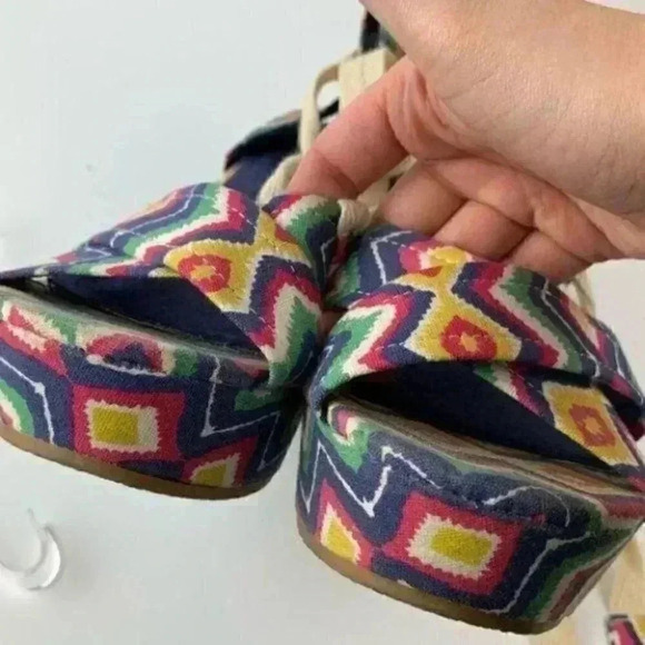 Unionbay platform wedges size 8 powder-u 90s - Picture 8 of 9